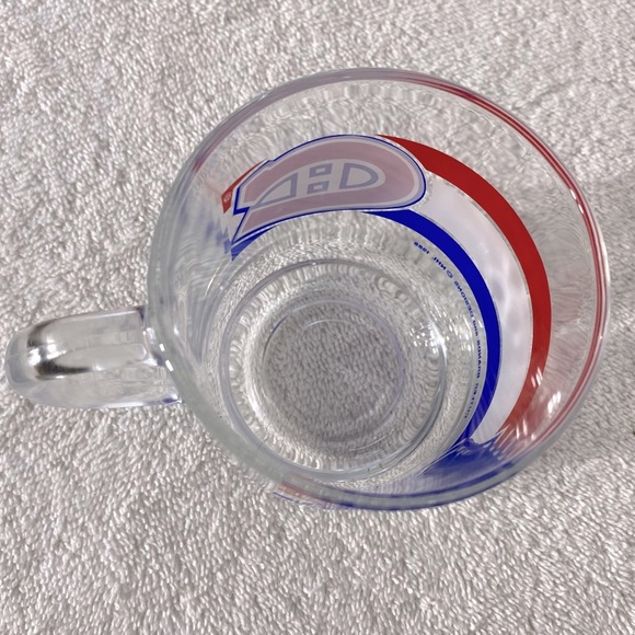 Vintage Clear Glass NHL Montreal Canadiens Habs Hockey Mug Coffee Cup - Picture 7 of 10